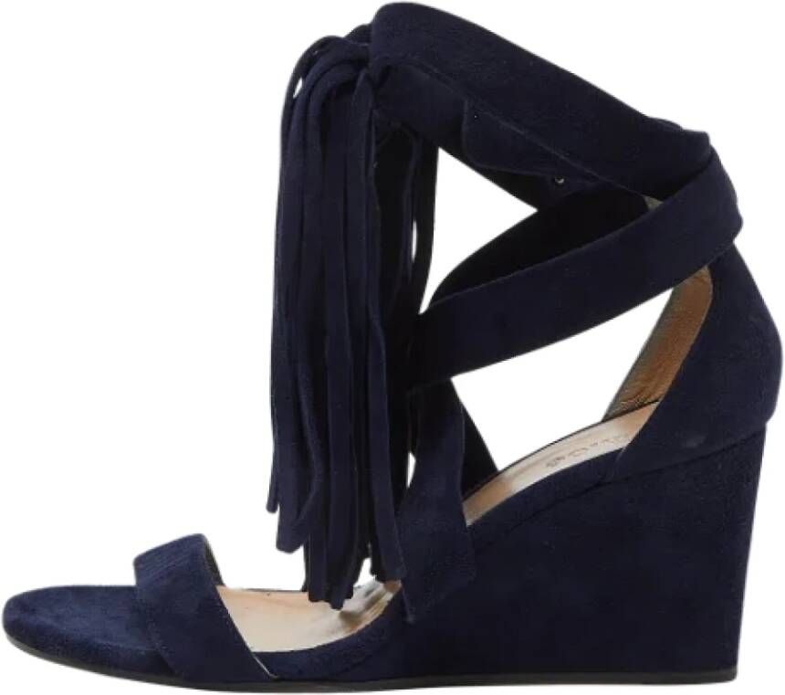 Chloé Pre-owned Suede sandals Blue Dames