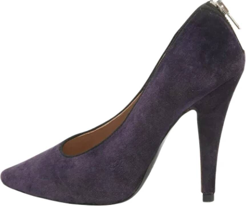 Chloé Pre-owned Velvet heels Purple Dames