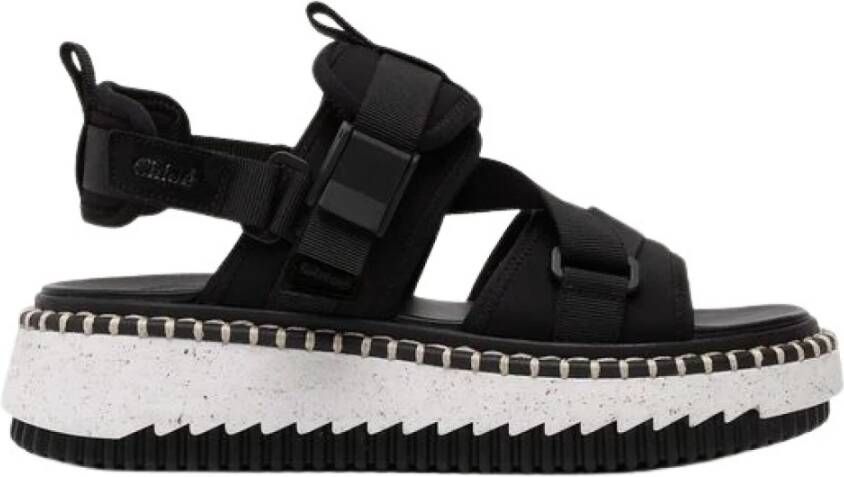 Chloé Lilli Platform Sandals Zwart Dames