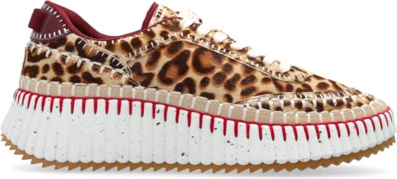 Chloé Nama sneaker met panterprint