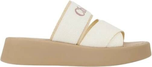 Chloé Stijlvolle Muiltjes Beige Dames