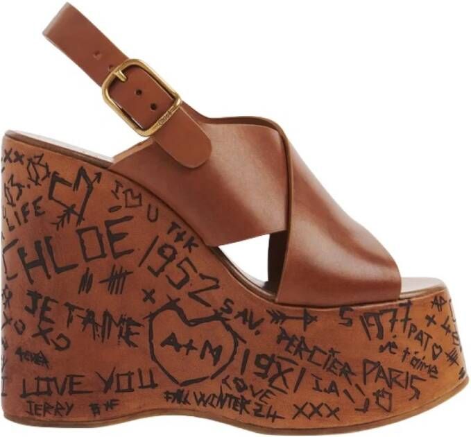 Chloé Stijlvolle Sandalen voor Zomerdagen Brown Dames