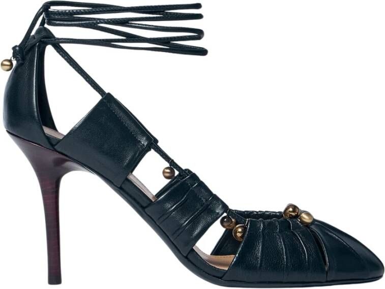 Chloé Uitgesneden Leren Stiletto Pumps Black Dames