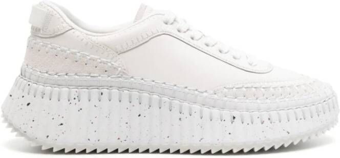 Chloé Witte Track Sole Sneakers White Dames