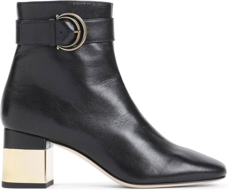 Chloé Zwarte Enkellaarsjes Elegante Stijl Black Dames