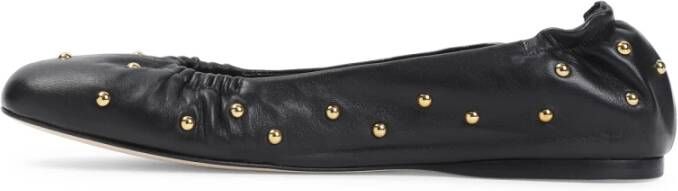 Chloé Zwarte Leren Ballerinas Elegante Stijl Black Dames