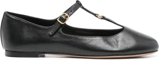 Chloé Zwarte platte Mary-Jane ballerina schoenen Black Dames