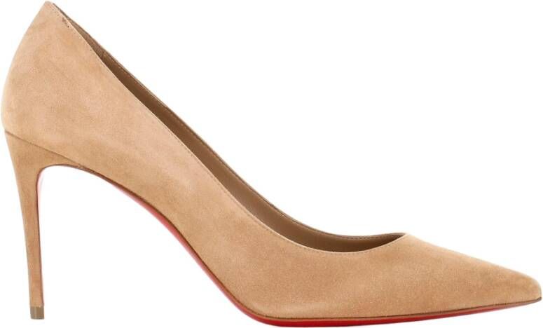 Christian Louboutin Beige Suède Hakken Pumps Beige Dames