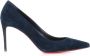 Christian Louboutin Blauwe Suède Hakken Pumps Blue Dames - Thumbnail 1