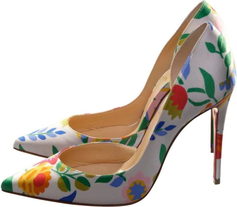 Christian Louboutin Bloemige hoge hakken Multicolor Dames