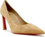 Christian Louboutin Bruine Suède Pumps Elegante Stijl Brown Dames - Thumbnail 1