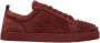 Christian Louboutin Bruine Suède Sneakers met Studs Brown Heren - Thumbnail 1