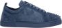 Christian Louboutin Denim Kalfsleren Sneakers Made in Italy Blue Heren - Thumbnail 1