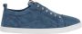 Christian Louboutin Denim Kalfsleren Sneakers Made in Italy Blue Heren - Thumbnail 1