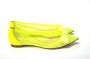 Christian Louboutin Fluro Gele Platte Puntige Schoen Yellow Dames - Thumbnail 1