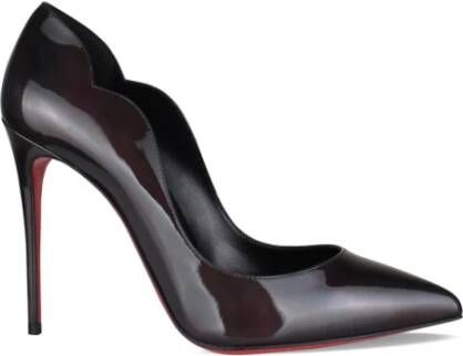 Christian Louboutin Holografisch Zwart Leren Stiletto Pumps Black Dames