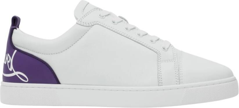 Christian Louboutin Lage Sneaker in Zwart White Heren