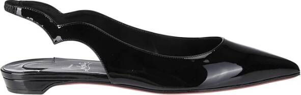 Christian Louboutin Lakleren balletflats met rode zool Black Dames