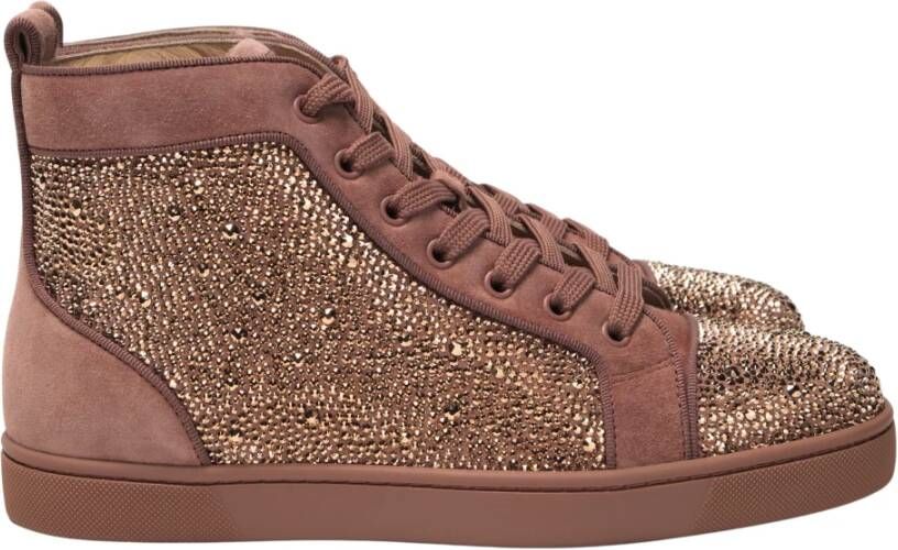 Christian Louboutin Luxe Louis Orlato Flat Veau Sneakers Brown Heren