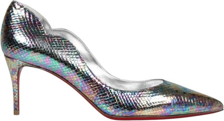 Christian Louboutin Metallic Leren Hot Chick Pumps Multicolor Dames