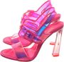 Christian Louboutin Neon Fluoro Rosa Hoge Hakken Pink Dames - Thumbnail 1