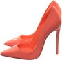 Christian Louboutin Oranje Lackleder High Heel Pumps Orange Dames - Thumbnail 1