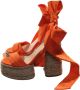 Christian Louboutin Oranje Woestijn Wrap High Heel Sleehakken Orange Dames - Thumbnail 1