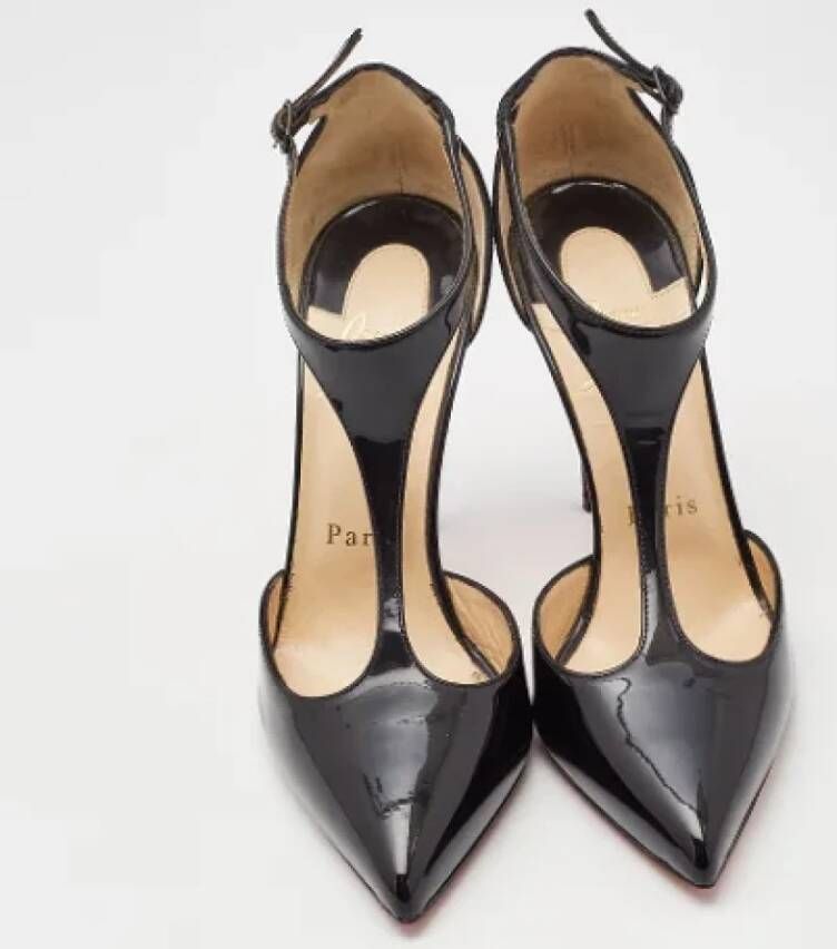 Christian Louboutin Pre-owned Canvas heels Black Dames