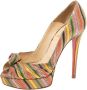 Christian Louboutin Pre-owned Canvas heels Multicolor Dames - Thumbnail 1