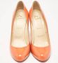 Christian Louboutin Pre-owned Canvas heels Orange Dames - Thumbnail 1