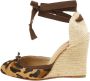 Christian Louboutin Pre-owned Canvas sandals Brown Dames - Thumbnail 1