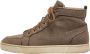 Christian Louboutin Pre-owned Canvas sneakers Brown Heren - Thumbnail 1