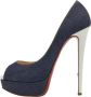 Christian Louboutin Pre-owned Denim heels Blue Dames - Thumbnail 1