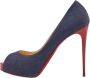 Christian Louboutin Pre-owned Denim heels Blue Dames - Thumbnail 1