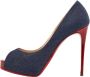 Christian Louboutin Pre-owned Denim heels Blue Dames - Thumbnail 1