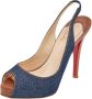 Christian Louboutin Pre-owned Denim sandals Blue Dames - Thumbnail 1