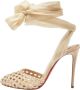 Christian Louboutin Pre-owned Fabric heels Beige Dames - Thumbnail 1