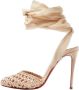 Christian Louboutin Pre-owned Fabric heels Beige Dames - Thumbnail 1