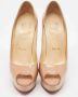 Christian Louboutin Pre-owned Fabric heels Beige Dames - Thumbnail 1