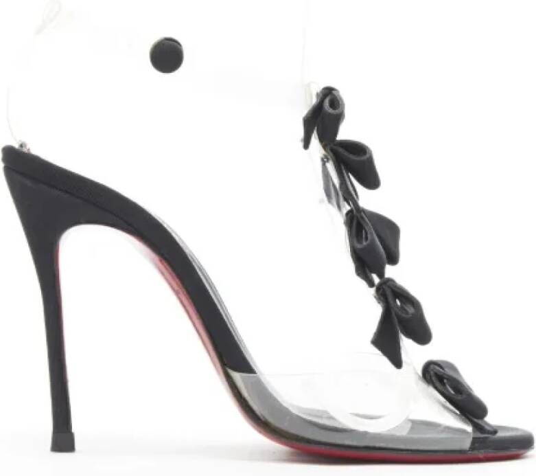 Christian Louboutin Pre-owned Fabric heels Black Dames