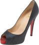 Christian Louboutin Pre-owned Fabric heels Black Dames - Thumbnail 1