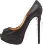 Christian Louboutin Pre-owned Fabric heels Black Dames - Thumbnail 1