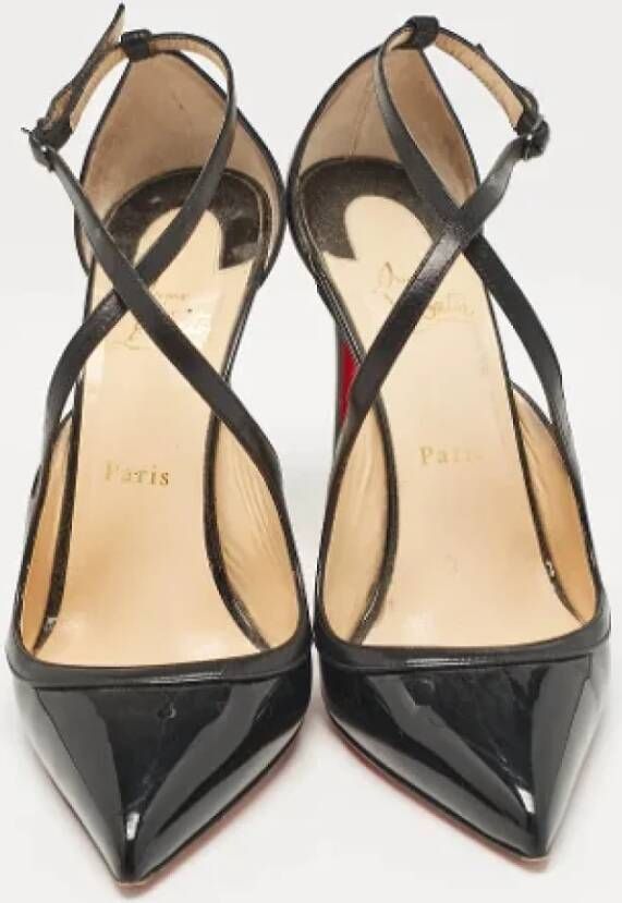 Christian Louboutin Pre-owned Fabric heels Black Dames