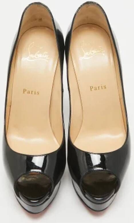 Christian Louboutin Pre-owned Fabric heels Black Dames