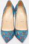 Christian Louboutin Pre-owned Fabric heels Blue Dames - Thumbnail 1