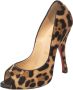 Christian Louboutin Pre-owned Fabric heels Brown Dames - Thumbnail 1