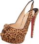 Christian Louboutin Pre-owned Fabric heels Brown Dames - Thumbnail 1