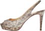 Christian Louboutin Pre-owned Fabric heels Brown Dames - Thumbnail 1