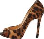 Christian Louboutin Pre-owned Fabric heels Brown Dames - Thumbnail 1