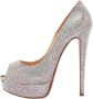 Christian Louboutin Pre-owned Fabric heels Gray Dames - Thumbnail 1